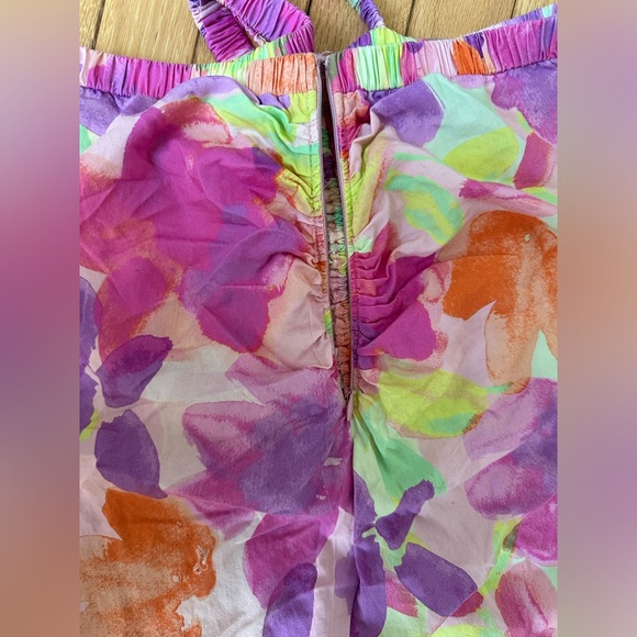 For Love And Lemons Pink and Orange Midi Skirt - Picture 8 of 8